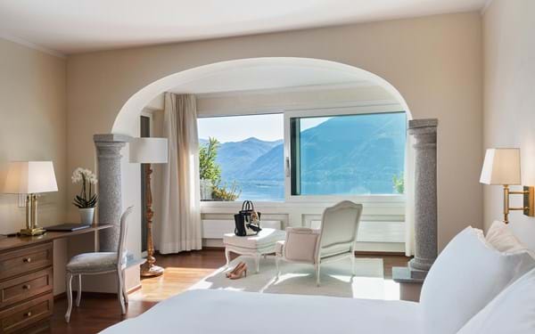 Combinaisons de la Charming Double Room avec la Signature Suite Hôtel de vacances Boutique hotel Hôtel de luxe Villa Orselina Locarno Lac Majeur Tessin Suisse